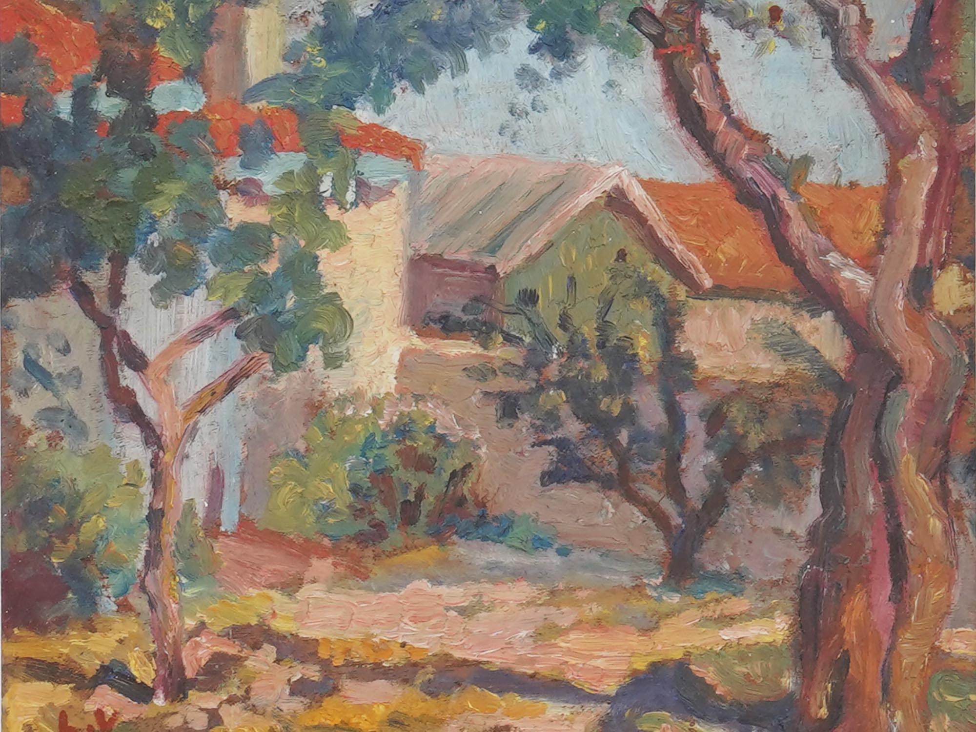 FRENCH LANDSCAPE OIL PAINTING BY LOUIS VALTAT PIC-1